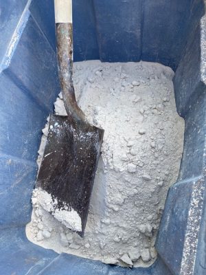Powdered rock