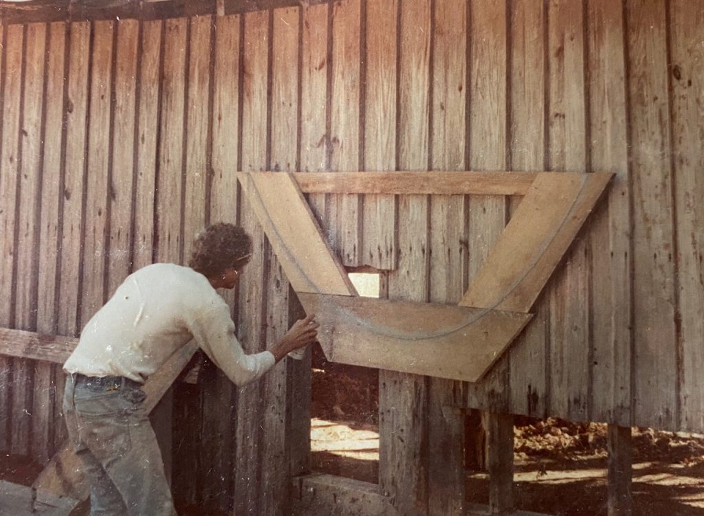 Hewitt kiln build - creating the frame