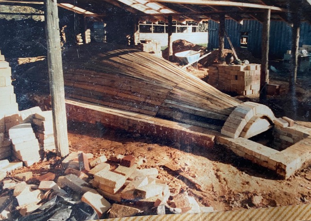 Building the kiln - frame