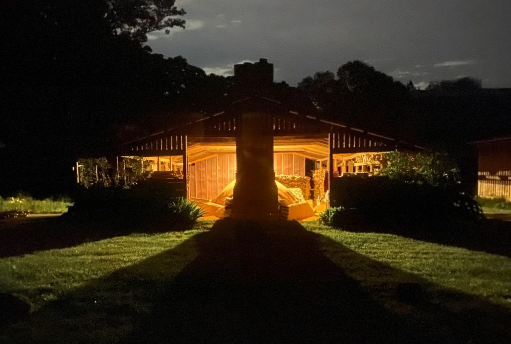 Firing 107 finished - night view